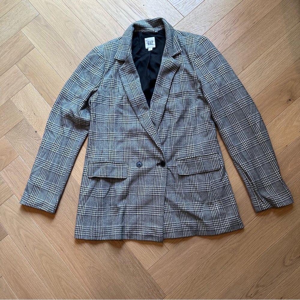 Gap Women's Blazer - Size 8, Classic Plaid
